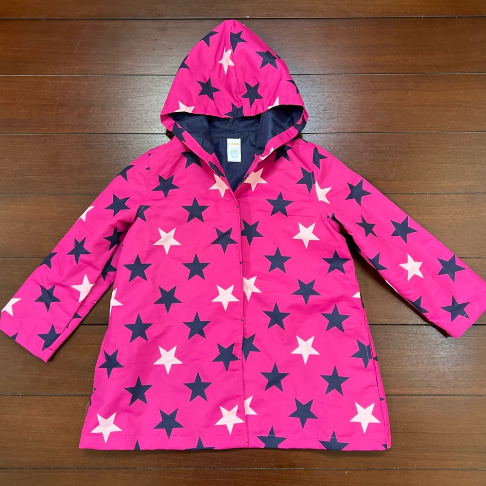 Gymboree Fuchsia Pink Light Nylon Wind Rain Jacket